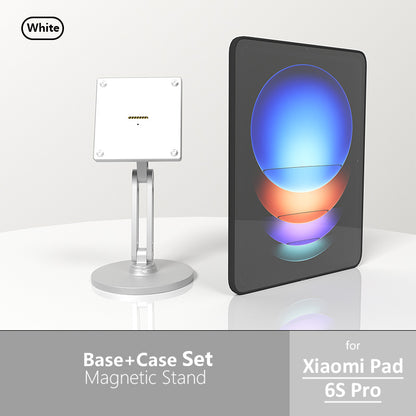18W fast charging magnetic tablet desktop stand for the full range of Xiaomi Pad,adjustable metal stand with 360° rotation Zilvex Xiaomi Pad 6s Pro