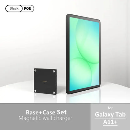 POE For Samsung Galaxy Tab A11+ 11 inch Stand, Wall Mount A11 Plus Tablet Stand 18W Fast Charging Magnetic Wireless Rotatable Zilvex