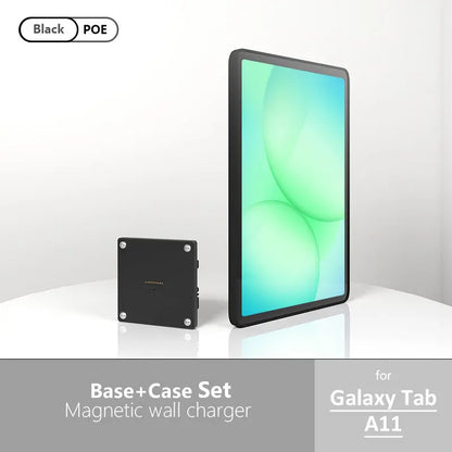 POE Tablet holder for Samsung Galaxy Tab A11 8.7inch wall charging station Magnetic wireless charging Smart Switch