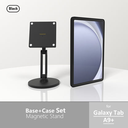 18W fast charging magnetic tablet desktop stand for the full range of Samsung tablets,adjustable metal stand with 360° rotation Zilvex CHINA Galaxy Tab A9 Plus
