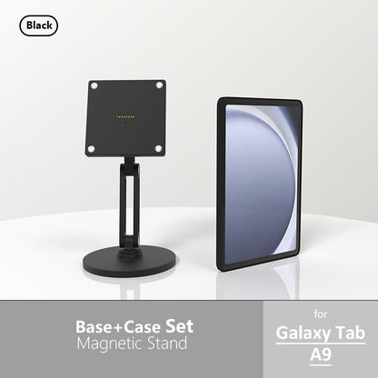 18W fast charging magnetic tablet desktop stand for the full range of Samsung tablets,adjustable metal stand with 360° rotation Zilvex CHINA Galaxy Tab A9