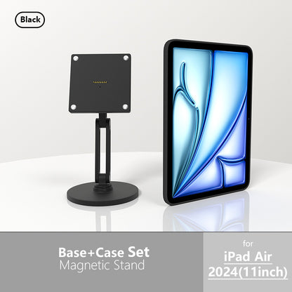 18W fast charging magnetic tablet desktop stand for the full range of ipad,adjustable metal stand with 360° rotation 我的商店 ipad air 11in 2024-M2