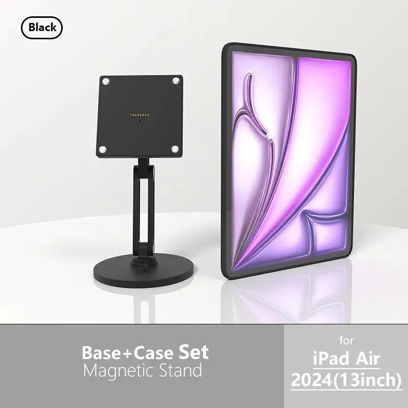 18W fast charging magnetic tablet desktop stand for the full range of ipad,adjustable metal stand with 360° rotation 我的商店 ipad air 13in 2024-M2