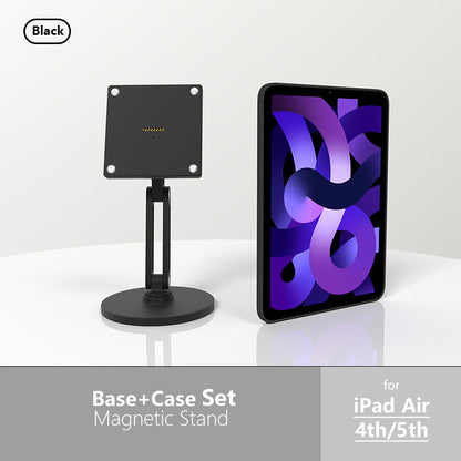 18W fast charging magnetic tablet desktop stand for the full range of ipad,adjustable metal stand with 360° rotation 我的商店 ipad air4 air5