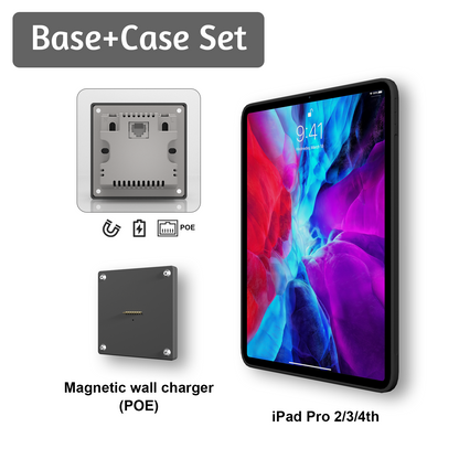 POE Wall Mounted Charging for iPad pro 11 Inch ipad Wall Station Wireless Charging Office Electronics Tablet iPad Stand 18w