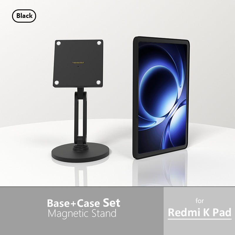 Xiaomi Pad Magnetic Wireless Charging Stand | Silver, 18W Fast Charge, 360° Rotation Adjustable Metal Desktop Stand Zilvex