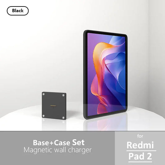 Magnetic Wall Mount with Charging Case for Redmi Pad 2 18W Quick Charge Strong Magnets  in-Wall