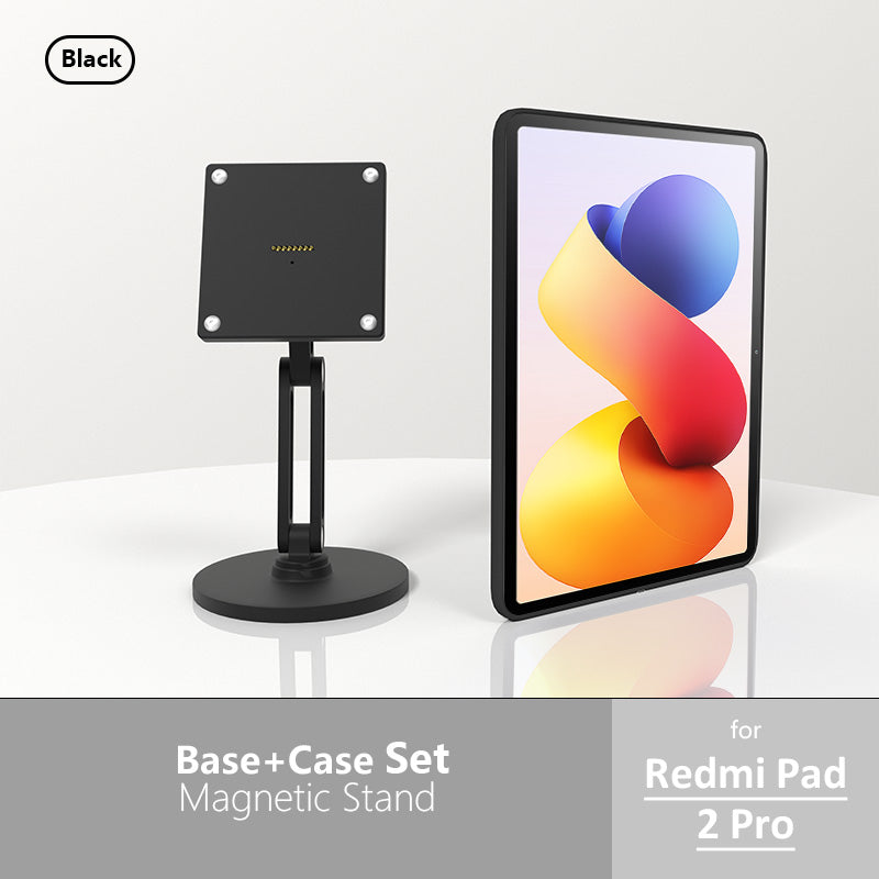 Xiaomi Pad Magnetic Wireless Charging Stand | Black, 18W Fast Charge, 360° Rotation Adjustable Metal Desktop Stand Zilvex