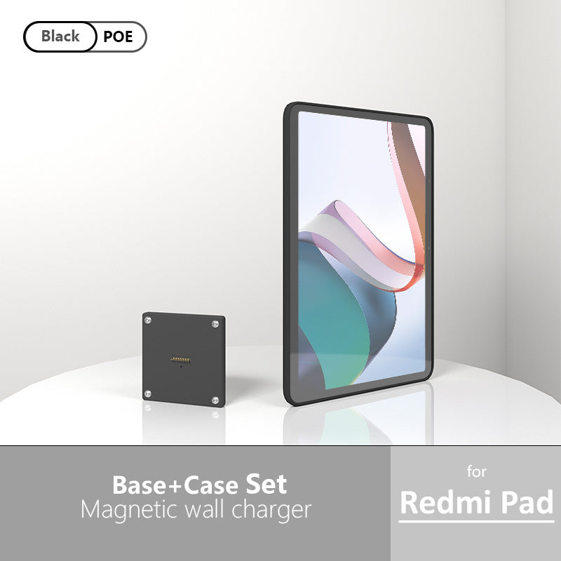 POE Wall Mount Charging for Redmi Pad Wall Station Wireless Charging Office Electronics Tablet Pad Stand Zilvex