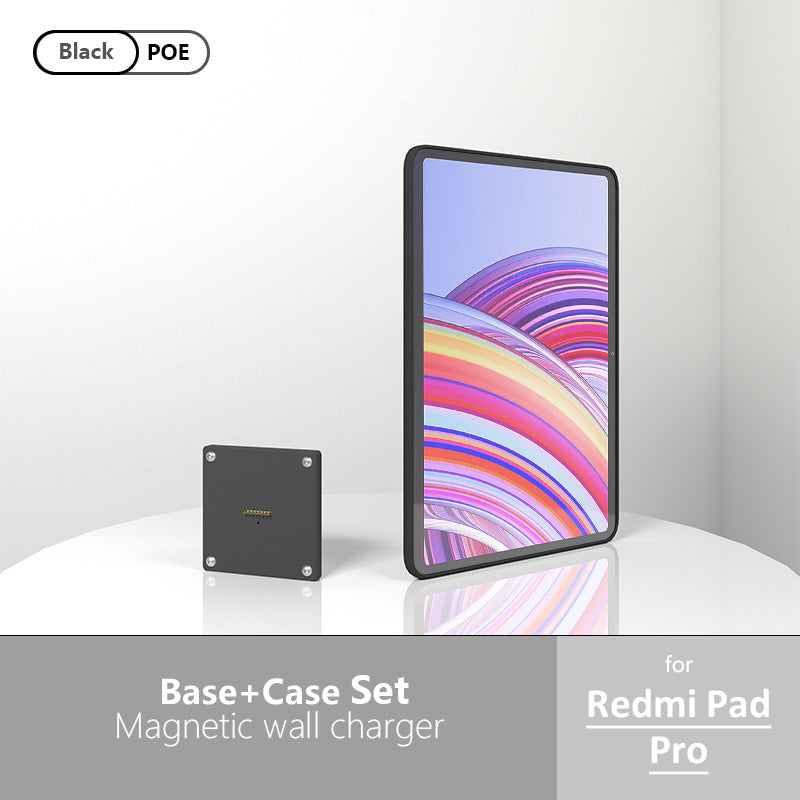POE Wall Mount Charging for Redmi Pad Pro Wall Station Wireless Charging Office Electronics Tablet Pad Stand Zilvex