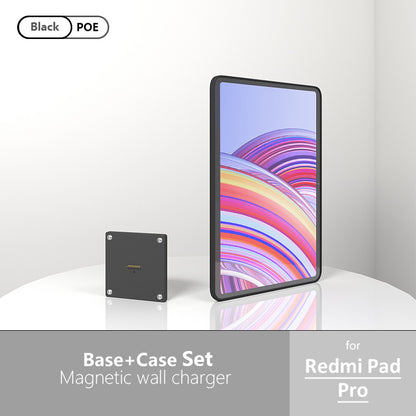 POE Wall Mount Charging for Redmi Pad Pro Wall Station Wireless Charging Office Electronics Tablet Pad Stand Zilvex