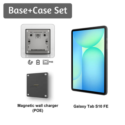 POE Tablet holder for Samsung Galaxy Tab S10 FE 10.9Inch full range wall charging station Wall mounted charging Smart - Zilvex