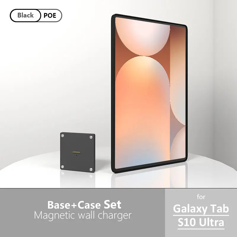 POE Tablet holder for Samsung Galaxy Tab S10 Ultra 14.6 wall charging station Magnetic wireless charging Smart Switch - Zilvex