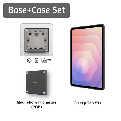 POE Tablet holder for Samsung Galaxy Tab S11-11Inch wall charging station Smart Switch Wall mounted charging