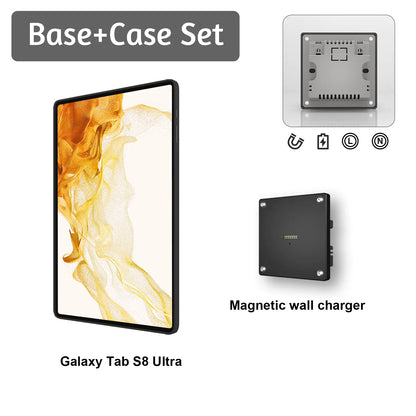 Zilvex Magnetic Wall Mount for Samsung Galaxy Tab, Upgraded 18W Fast Charging Powerful Magnetic 360 Degree Rotating Wall Mount - Zilvex