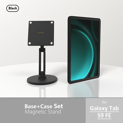 18W fast charging magnetic tablet desktop stand for the full range of Samsung tablets,adjustable metal stand with 360° rotation Zilvex CHINA Galaxy Tab S9 FE