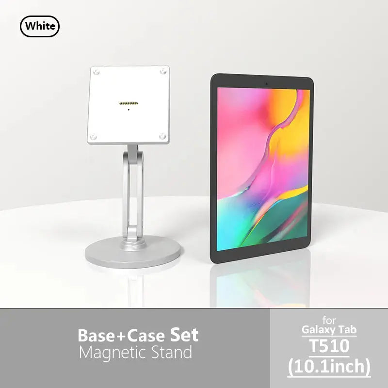 Tablet Holder with Magnetic Charging Case for Samsung Galaxy Tab, 15-18W Fast Charger and Multi-Angle Adjustment Zilvex CHINA Galaxy Tab T510 10.1
