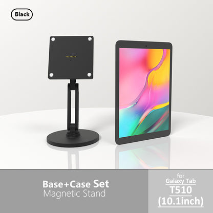 18W fast charging magnetic tablet desktop stand for the full range of Samsung tablets,adjustable metal stand with 360° rotation Zilvex CHINA Galaxy Tab T510 10.1
