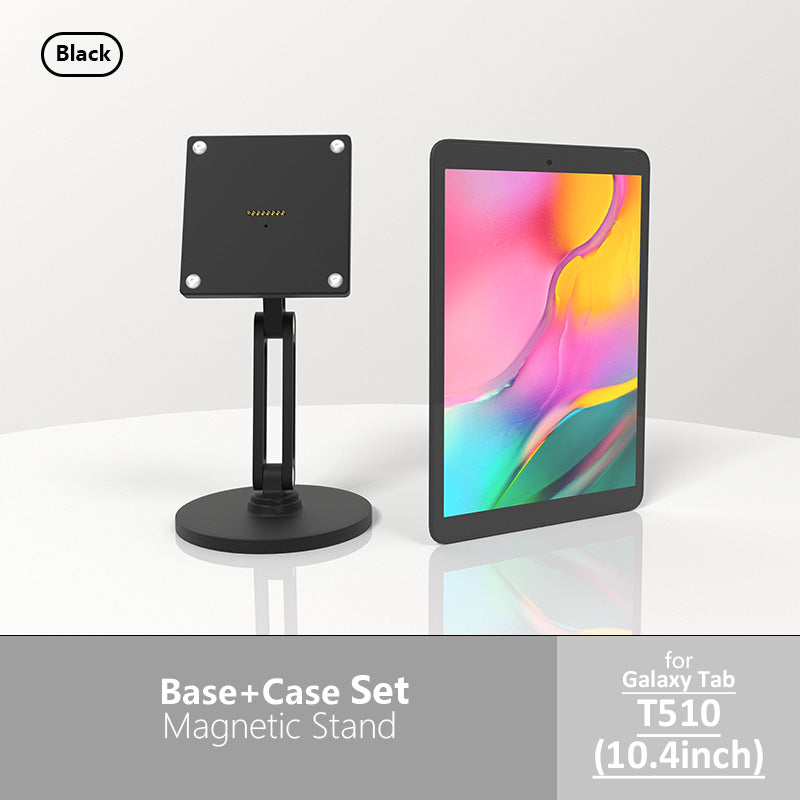18W fast charging magnetic tablet desktop stand for the full range of Samsung tablets,adjustable metal stand with 360° rotation Zilvex CHINA Galaxy Tab T510 10.4