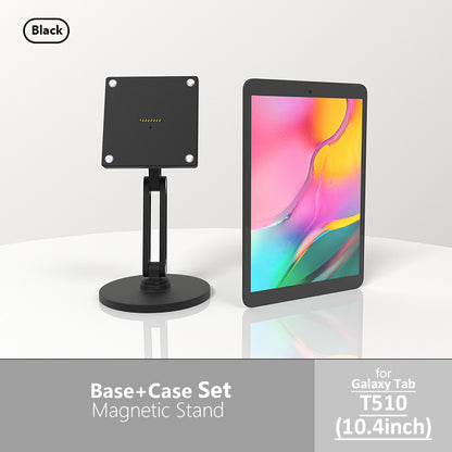 18W fast charging magnetic tablet desktop stand for the full range of Samsung tablets,adjustable metal stand with 360° rotation Zilvex CHINA Galaxy Tab T510 10.4
