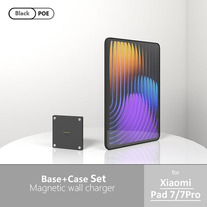 POE Wall Mount Charging for Xiaomi Pad 7/7Pro 11.2inch Wall Station Wireless Charging Office Electronics Tablet Pad Stand Zilvex
