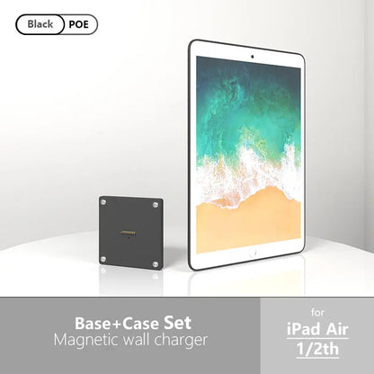 POE Magnetic Wall Mount with Charging Case  Holder Support iPad stand Case for iPad mini 6th Gen/iPad Pro 11 12.9 Power emonita - Zilvex