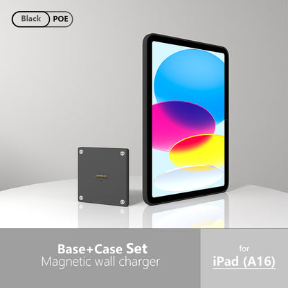 POE Zilvex Magnetic Wall Mount with Charging Case for iPad 10 Upgraded 18W Quick Charge Strong Magnets 360 Rotation 10.9inch Zilvex ipad 10th