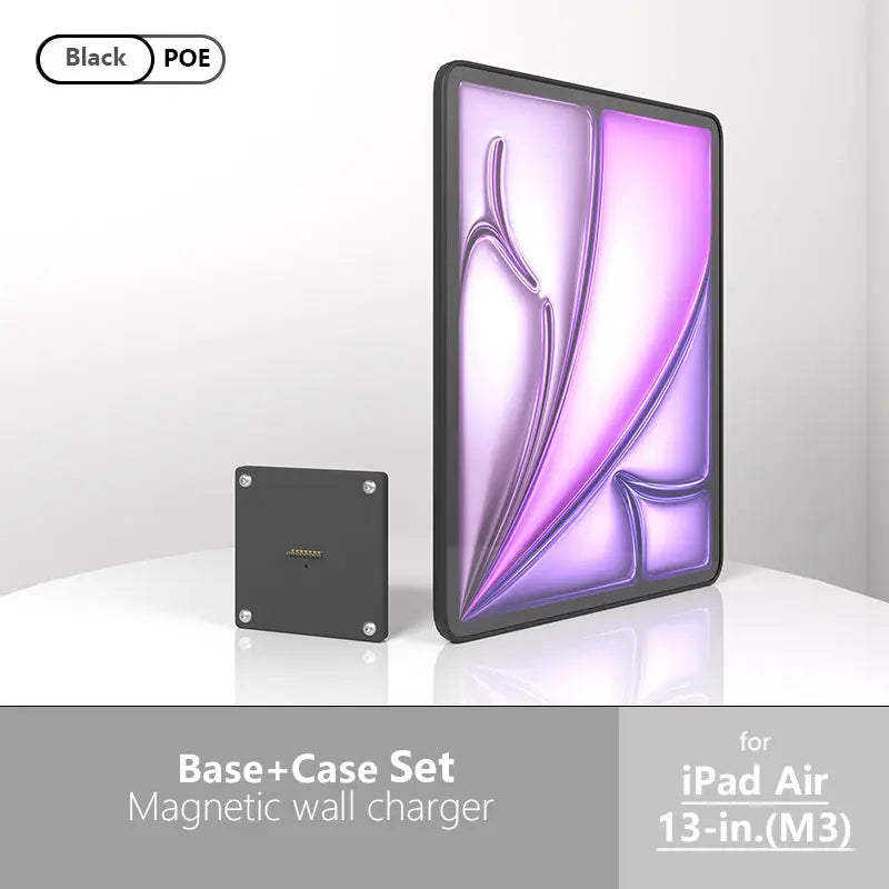 POE Magnetic Wall Mount with Charging Case Holder Support iPad stand Case for iPad mini 6th Gen/iPad Pro 11 12.9 Power emonita Zilvex ipad air 2024(M2)13in
