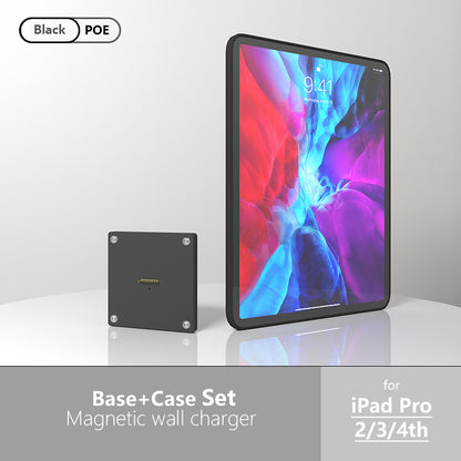 POE Magnetic Wall Mount with Charging Case Holder Support iPad stand Case for iPad mini 6th Gen/iPad Pro 11 12.9 Power emonita Zilvex ipad pro2/3/4 11in