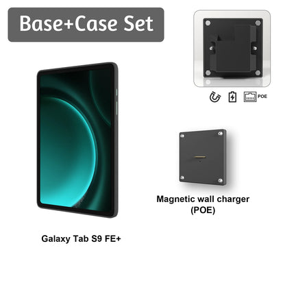 POE For Samsung Galaxy Tab S9 FE PLUS 12.4 inch Stand Wall Mount   Tablet Stand 18W Fast Charging Magnetic Wireless Rotatable