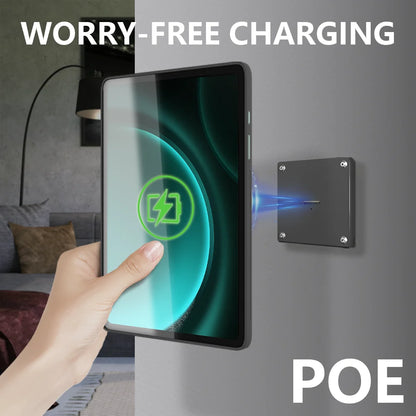 POE For Samsung Galaxy Tab S9 FE PLUS 12.4 inch Stand Wall Mount   Tablet Stand 18W Fast Charging Magnetic Wireless Rotatable