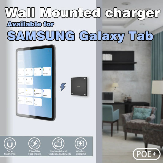 POE Tablet holder for Samsung Galaxy Tab full range wall charging station Wall mounted charging Smart