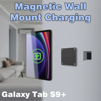 Tablet holder for Samsung Galaxy Tab S9 Plus 12.4 wall charging station smart home Magnetic wireless charging ipad holder Zilvex