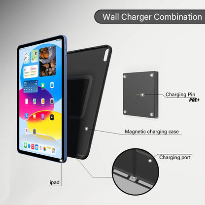 POE Magnetic Wall Mount with Charging Case  Holder Support iPad stand Case for iPad mini 6th Gen/iPad Pro 11 12.9 Power emonita