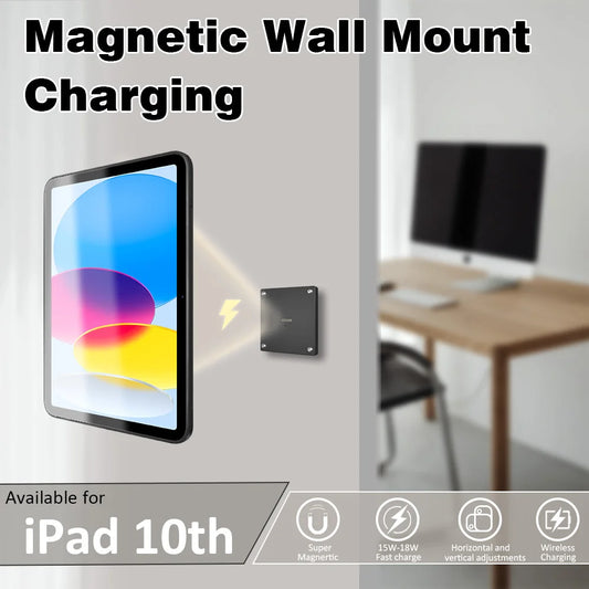 Mura Monto Rapida Ŝargilo Tablojdo Magneta por iPad 10a Provizo 18W Iipad stando 10.9 