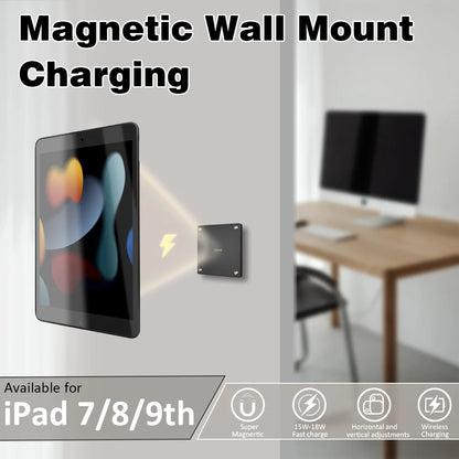 Wall Mounted Charging for iPad 7/8/9th10.2 Inch ipad Wall Station Wireless Charging Office Electronics Tablet iPad Stand