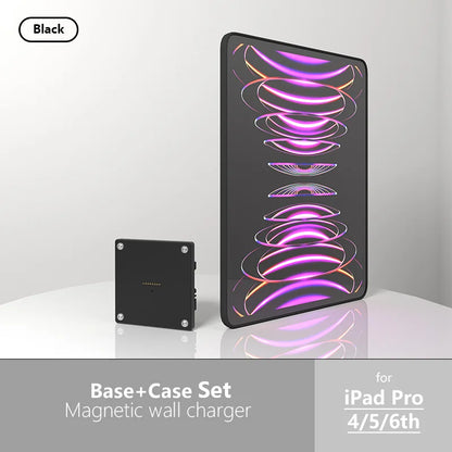 iPad Tablets Stand Wall Mount Charger Wireless Charging Holder Adapter For iPad Pro 12.9 Inch With Strong Magnetic